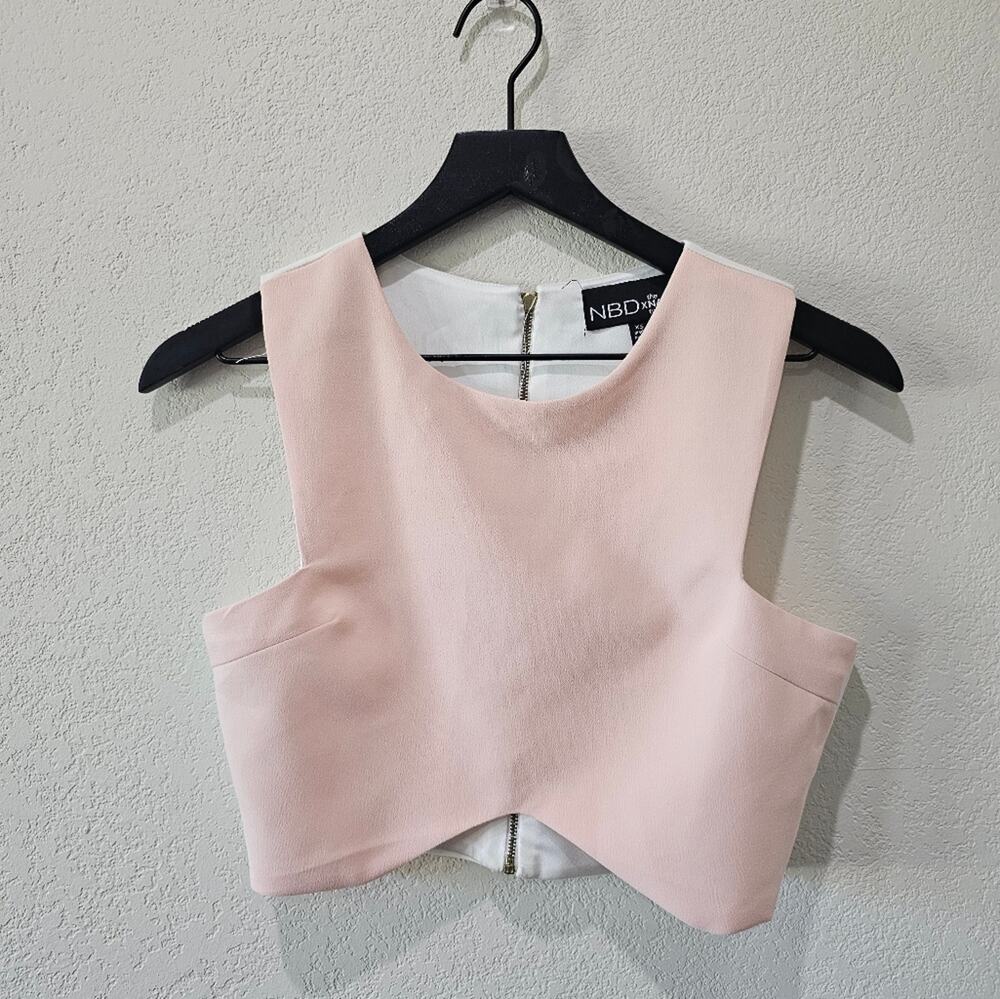 NBD x The Naven Twins Dual Color Crop Top